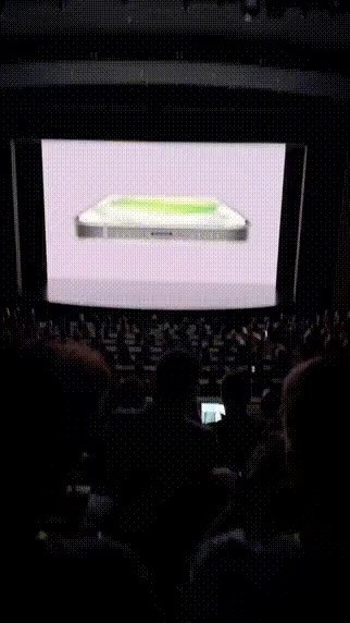 The moment when the iPhone announcement cheered