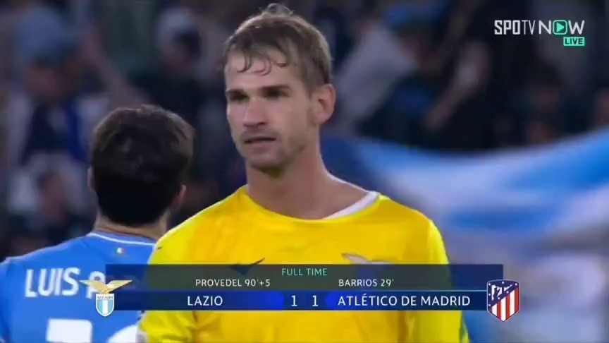 Lazio vs ATM Lazio Provedel Goalkeeper Moment replay scene of dramatic equaliser!