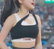 (SOUND)Byun Ha-ryul Cheerleader Crop Top Chest Bone Movement