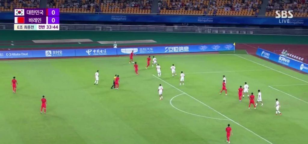 (SOUND)Choi Jun crosses between Korea vs Bahrain Lee Kangin
