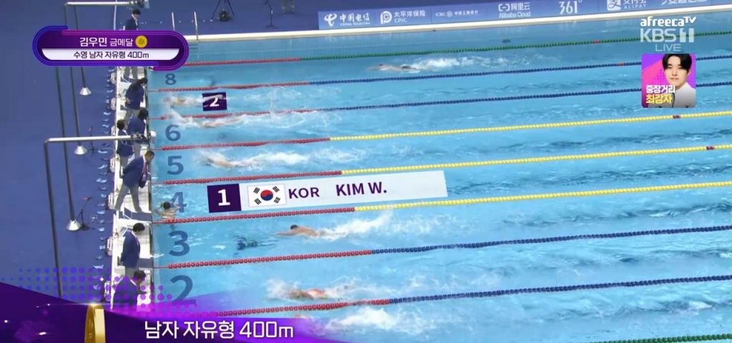 Men's swimming Kim Woo-min, who achieved three Asian Games gold medals in 13 years since Park Tae-hwan at the Asian Games!!!