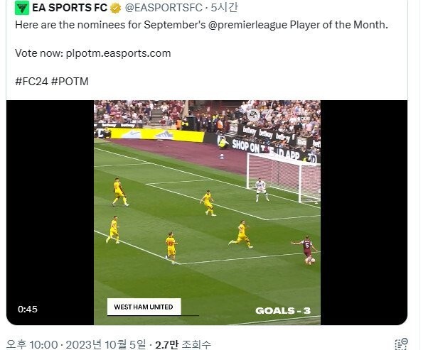 Tottenham fan who asked for firepower support for Player of the Month vote