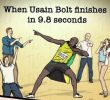 Usain Bolt's 98 seconds vs my 98 seconds