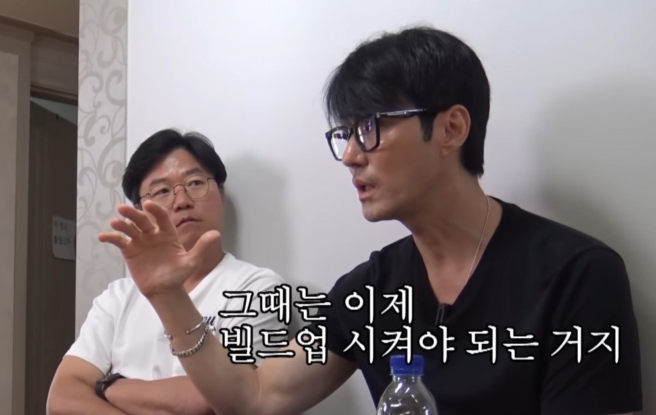 What does Cha Seung Won want to say to people who get muscular even if they work out a little