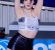 (SOUND)Close-up cropped sleeveless gartering leather shorts Jung Yu-mi cheerleader