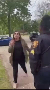 The end of a woman who humiliated the female cop lol
