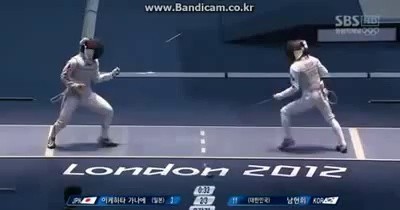 (SOUND)Fencing legend Nam Hyunhee's posture change speed jpg