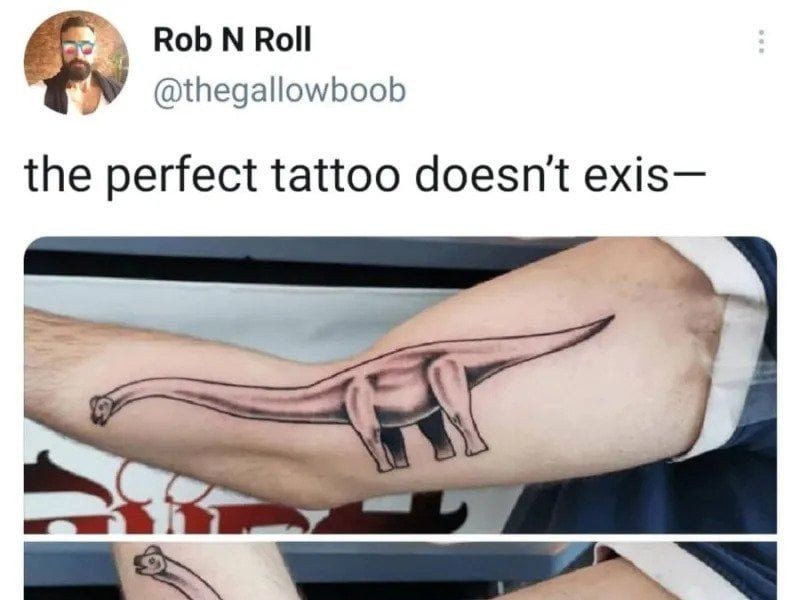 Perfect dinosaur tattoo