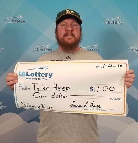 a picture of a lottery winner