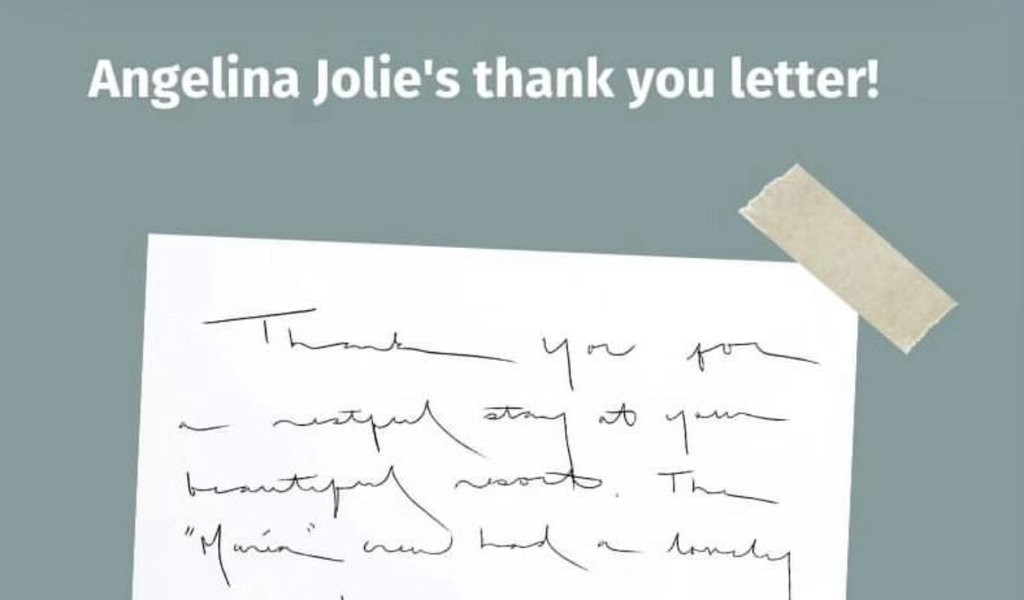 Angelina Jolie handwriting