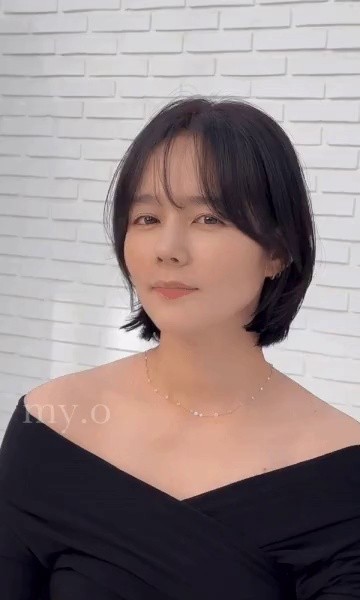 Han Ga-in with short hair after 15 years