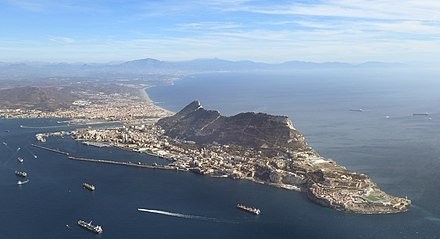 The size of the land in Gibraltar that you can see at a glance through the photo