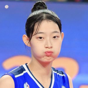 Volleyball player Choi Jungmin, winter sweat