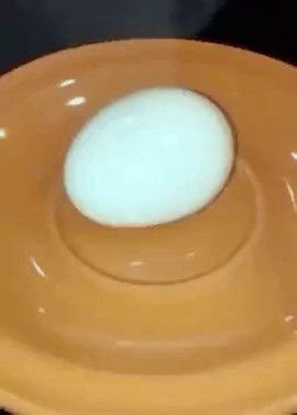 If you heat a boiled egg in the microwave, gif