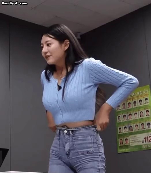 No-knock cheerleader Kim Seo-eun Jeans Fit