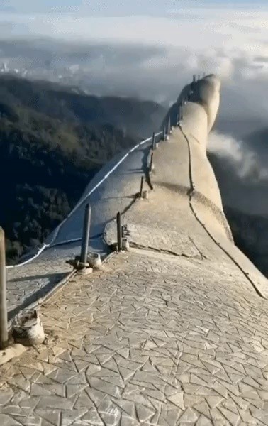 Scenic View from Above the Statue of Jesus in Brazil