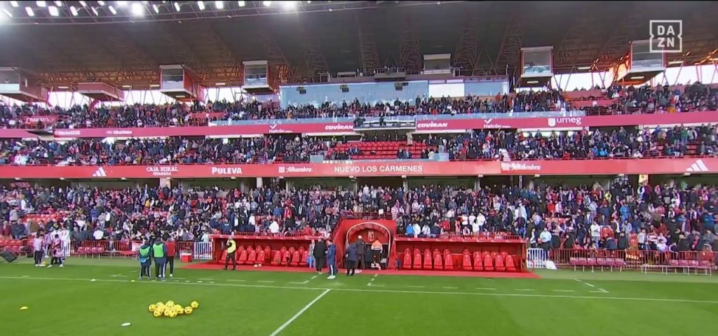 (SOUND)A spectator who suffered cardiac arrest during the Granada vs Bilbao match eventually died The game has been suspended