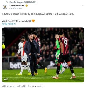 Lutontown Tom Lockyer's medical issue breaks the game x