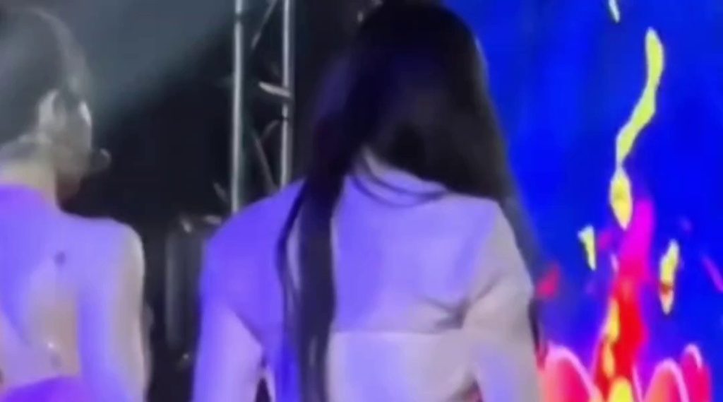 (SOUND)Red Velvet's Wendy touching Irene's butt