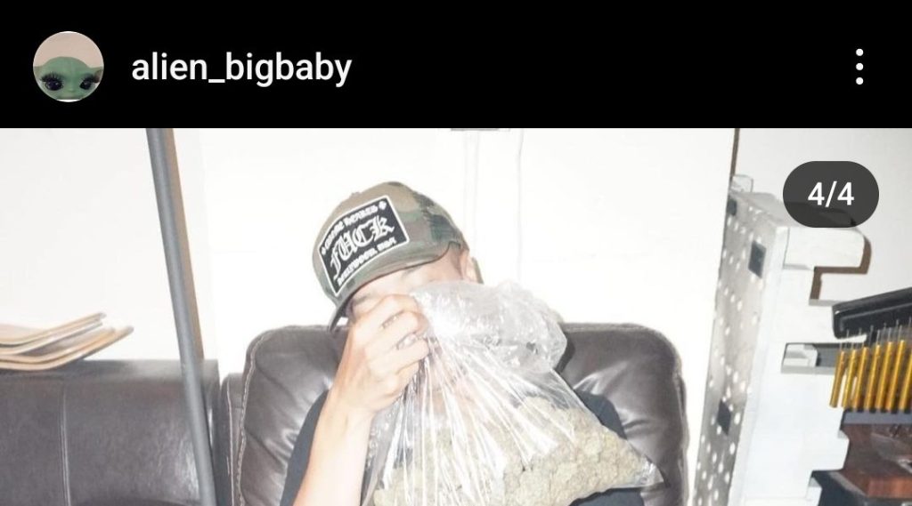 Rapper JPG posted 5kg of cannabis on Instagram