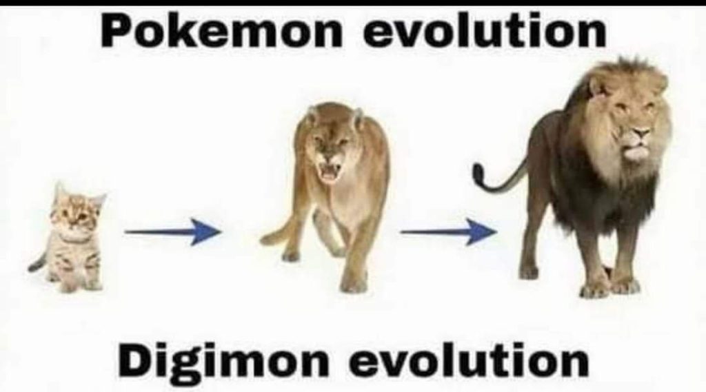 Let's find out the evolution difference between Pokémon and Digimon