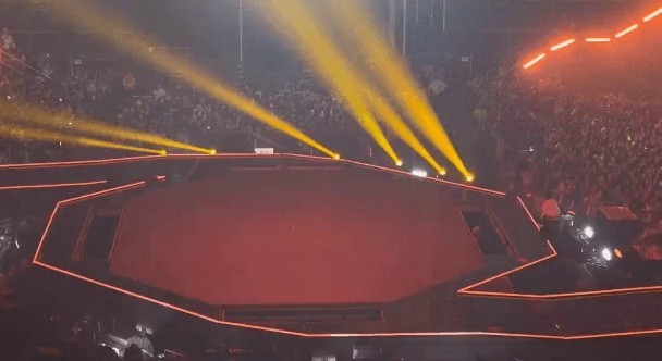 Yesterday's stage crash at "Music Awards Festival" gif