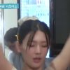 (SOUND)Children with their arms raised above Miyeon's white short-sleeved shirt Unexpectedly voluminous chest