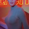 Model Kim Da-kyung tight see-through close-up tight chest line