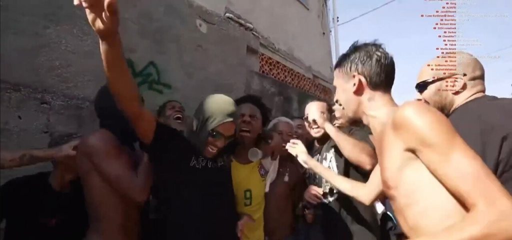 Foreign YouTuber being attacked by cartels in Brazilian slums