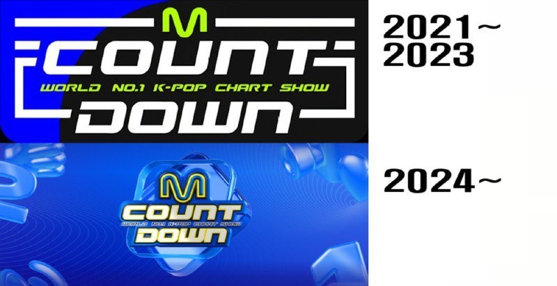 Logo changed after 3 years on M Countdown