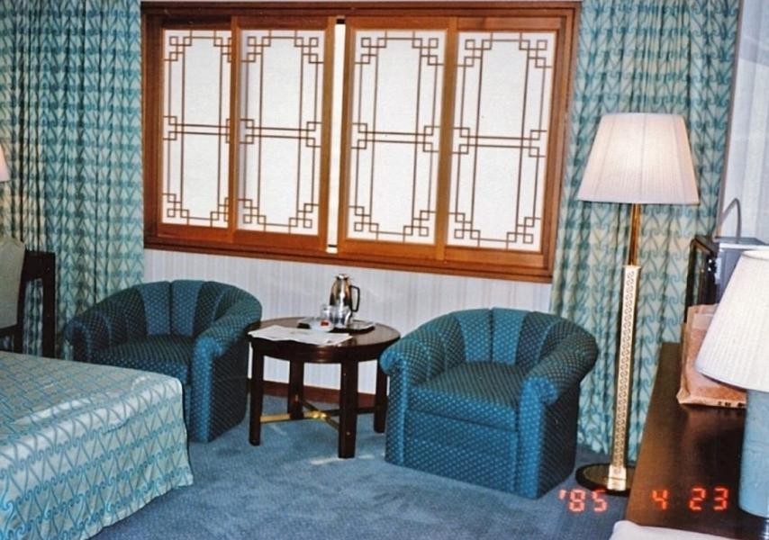 Interior view of Shilla Hotel in 1985