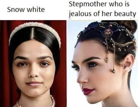 The queen who was really jealous of Snow White's beauty