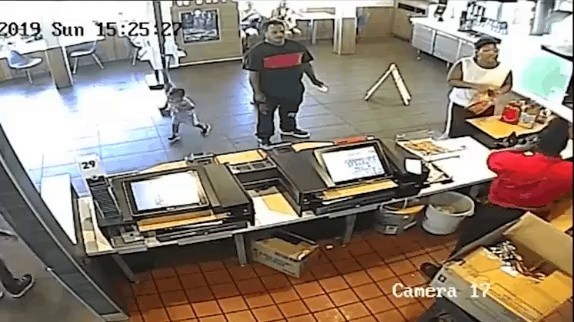 McDonald's employee's response to the food throwing