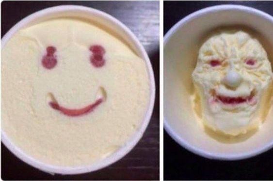 What happens when an art student eats ice cream