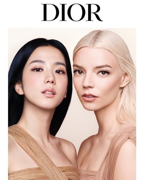 Dior Jisoo Anya Taylor, Asian and Western Beauty