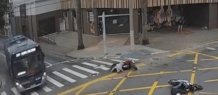 Brazilian motorcycle robbery