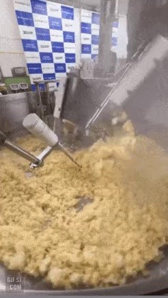an automatic fried rice machine