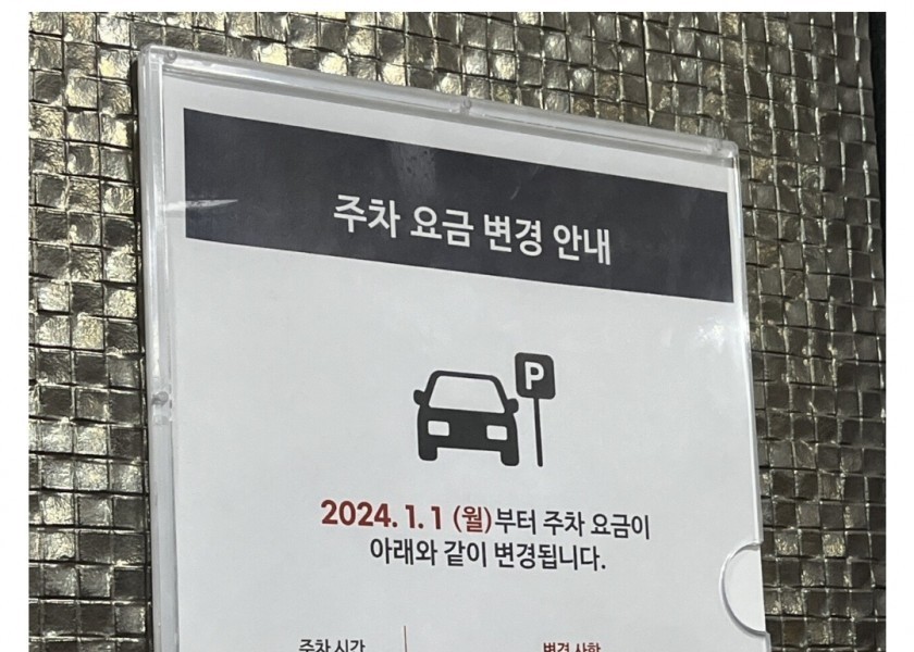 450,000 KRW per month parking at Gangnam Station