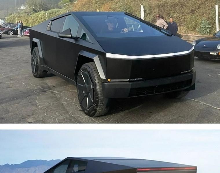 Tesla Cybertruck Black Model in Real Life