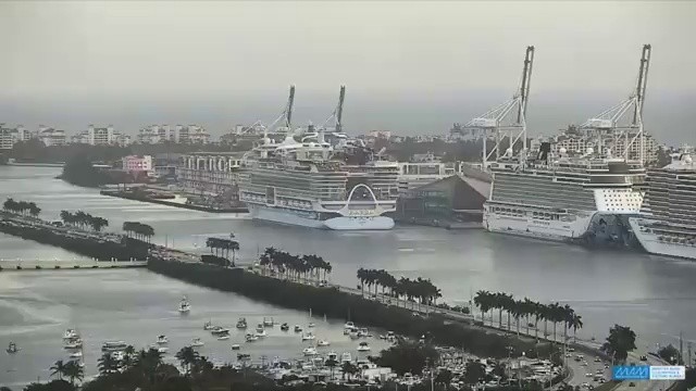 (SOUND)The world's largest cruise ship, five times the size of Titanic, launches its first operation