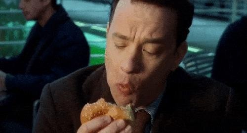 The hamburger scene from a movie