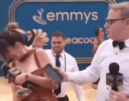 Emmy Awards Actress Bumped On Her Chest