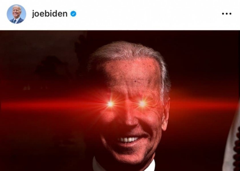 Biden's social media shock update