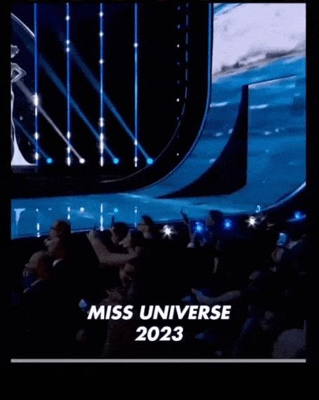 The 2023 Miss Universe contest gif