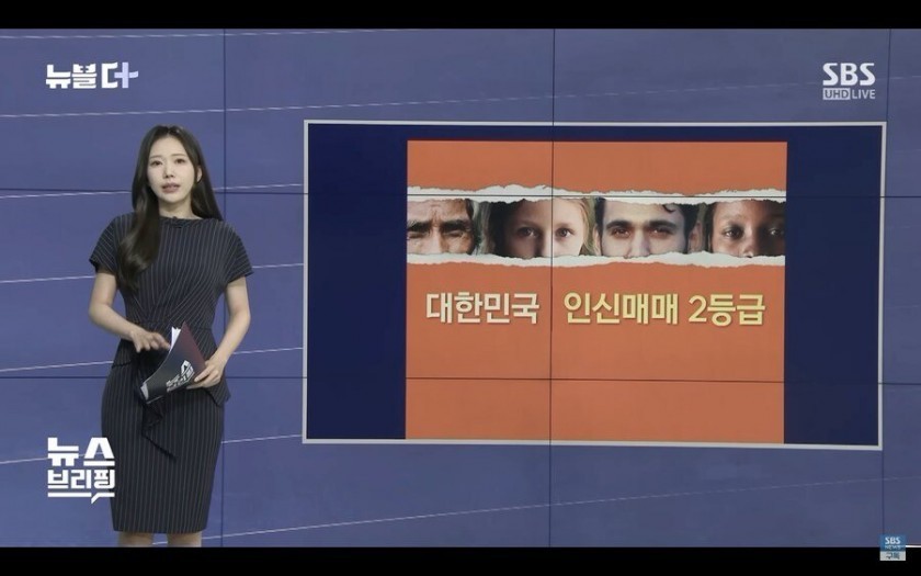 Grade 2 human trafficking has been confirmed in Korea
