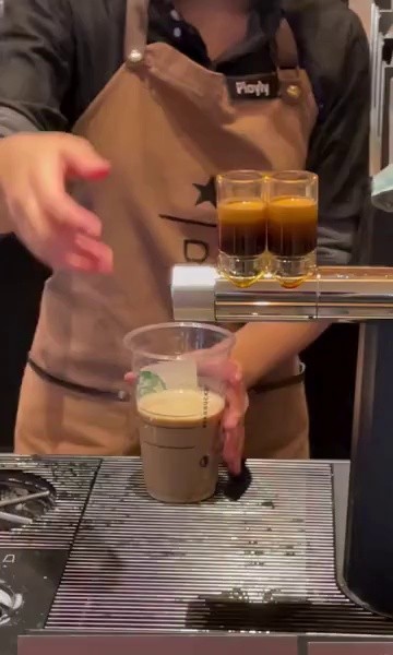 (SOUND)Espresso machine developed by Starbucks