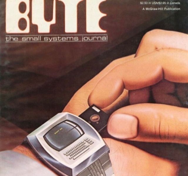 a smartwatch imagined in a fashion magazine in 1981