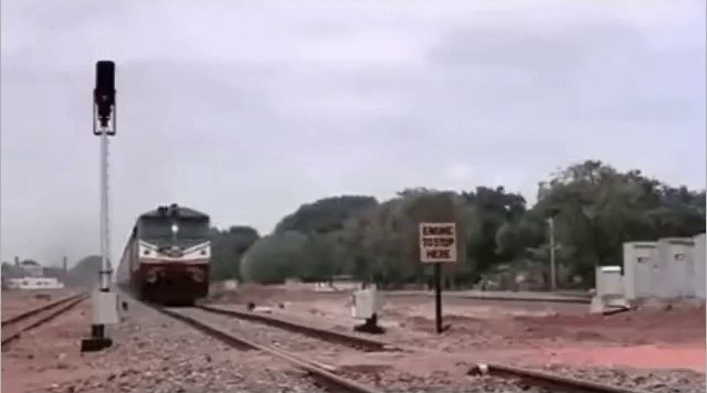 Bollywood Train Crossing