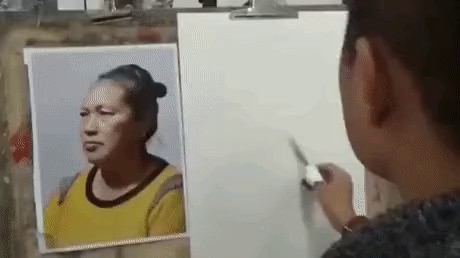 a painter who is serious about drawing