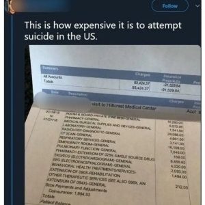 Why you shouldn't attempt suicide in the United States